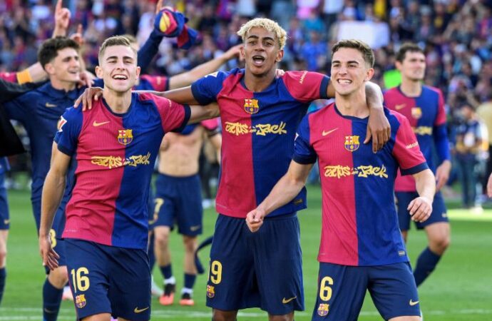 برشلونة يقترب من إحراز لقب الدوري الإسباني