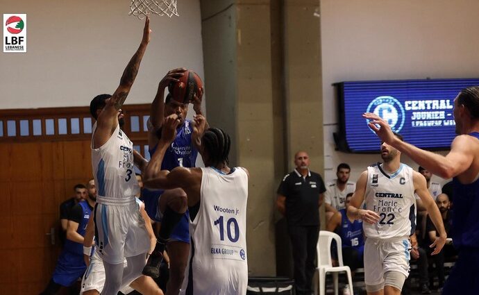 الانطونية بعبدا ثالثا بفوزه على المركزية جونيه في بطولة لبنان لكرة السلة