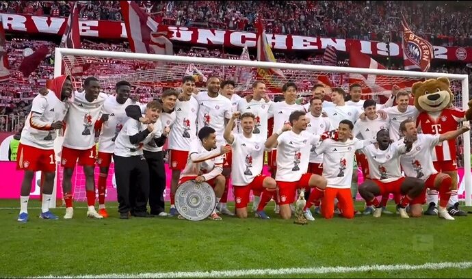 بايرن ميونيخ يتوّج رسميا باللقب الألماني قبل 4 جولات